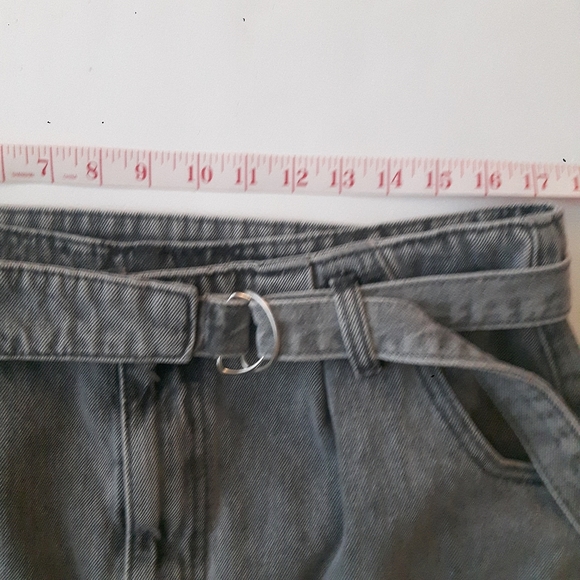 CARGO Jeans, Prettylittle Thing Boyfriend Jeans size (12-14) US  Grey Wa… - Picture 8 of 12